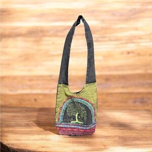 Multicolor Tree Design Large Tree of Life Women's Bag